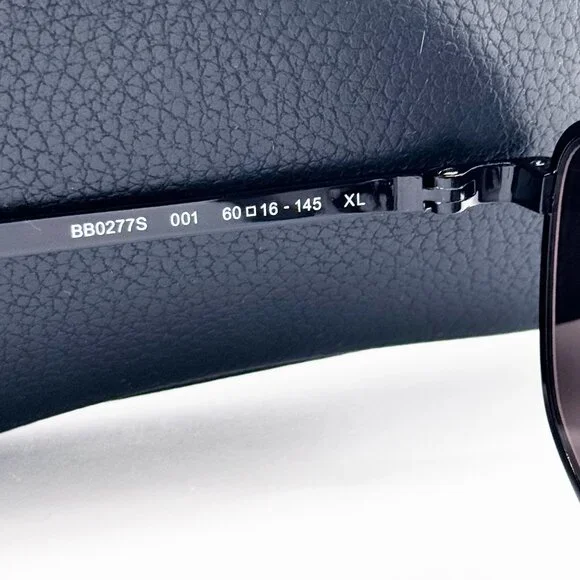 NEW BALENCIAGA BB0277S 001 SUNGLASSES UNISEX BLACK GREY OVAL EYEWEAR BALENCIAGA